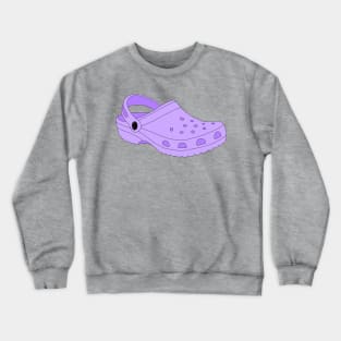 Purple Crocs Shoe Crewneck Sweatshirt